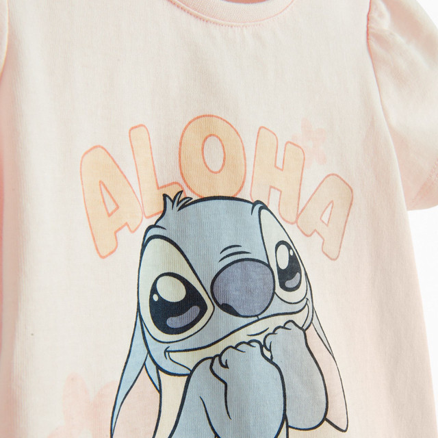 Блуза с къс ръкав LILO&STITCH, цвят: Розов