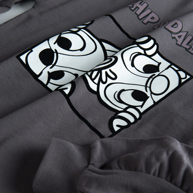 Блуза с дълъг ръкав CHIP&DALE, цвят: Графит