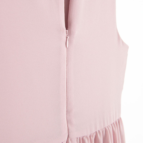 Рокля без ръкав, цвят: Розов