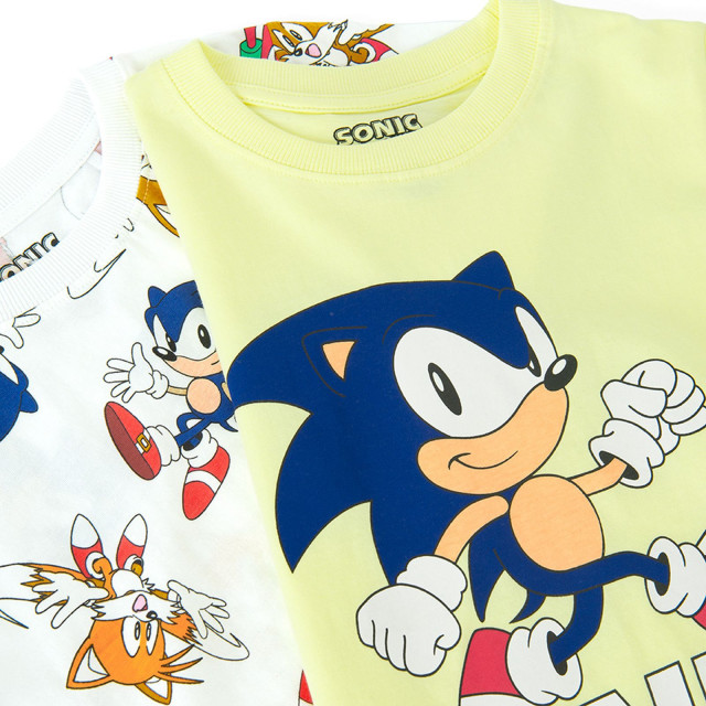 Тениска с къс ръкав 2бр. SONIC, цвят: Микс