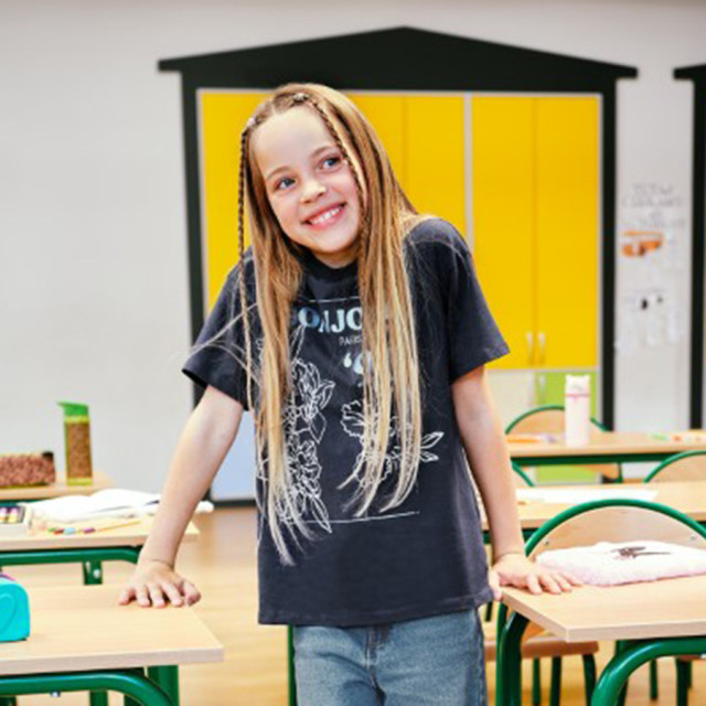 Тениска с къс ръкав, цвят: Морско син