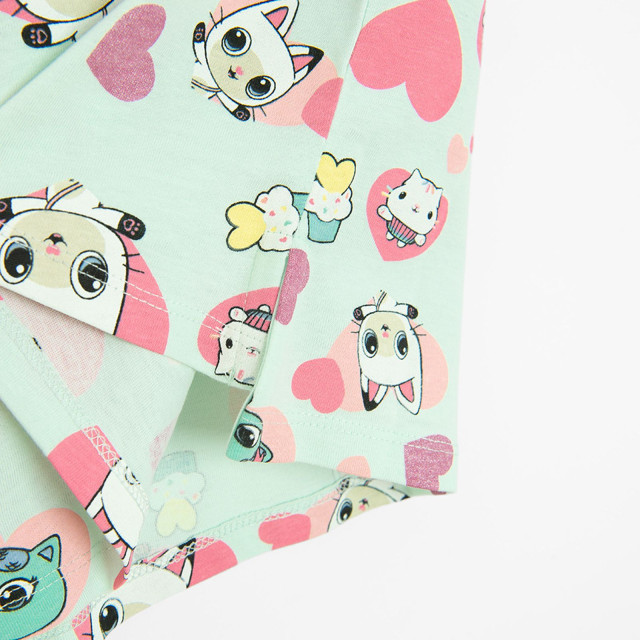 Тениска с къс ръкав GABBY’S DOLLHOUSE, цвят: Тюркоазен