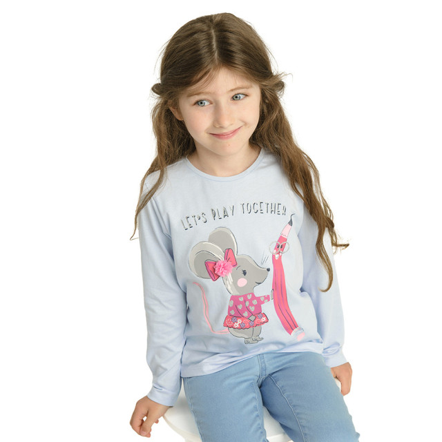 Тениска с дълъг ръкав 3бр., цвят: Микс