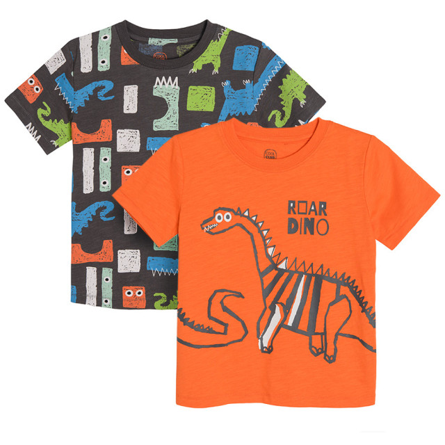 Тениска с къс ръкав 2бр., цвят: Микс