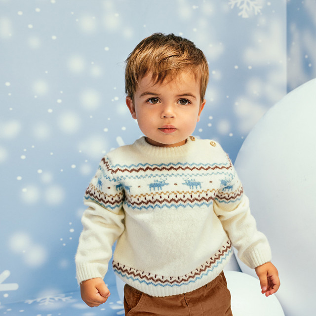 Пуловер, цвят: Екрю