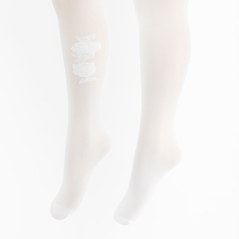 Чорапогащи 2бр., цвят: Бял