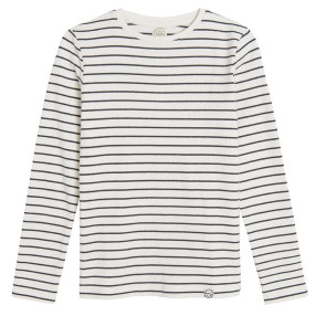 Тениска с дълъг ръкав, цвят: Кремав