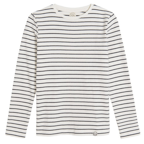 Тениска с дълъг ръкав, цвят: Кремав