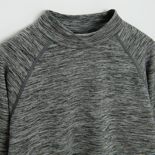 Термо бельо горно, цвят: Сив меланж