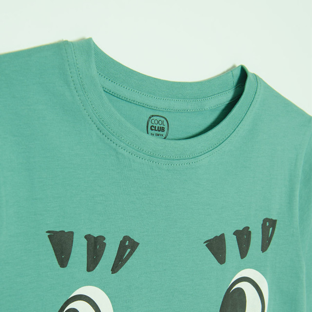 Тениска с дълъг ръкав, цвят: Зелен