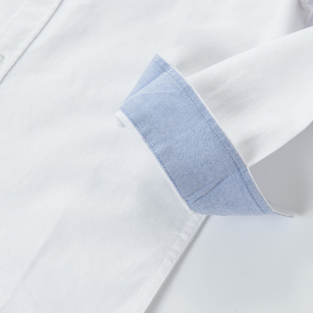 Риза с дълъг ръкав, цвят: Бял