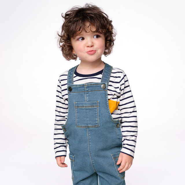 Тениска с дълъг ръкав, цвят: Кремав