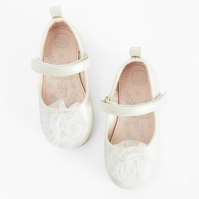 Балеринки, цвят: Бял