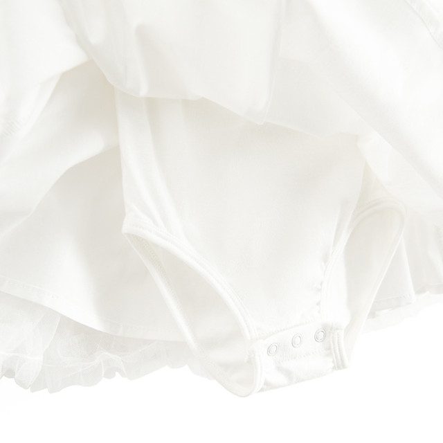 Рокля с къс ръкав, цвят: Бял