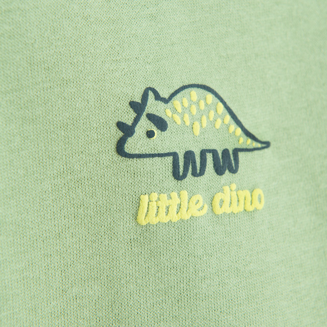 Блуза с дълъг ръкав, цвят: Маслинов