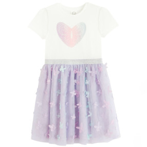 Рокля с къс ръкав, цвят: Микс