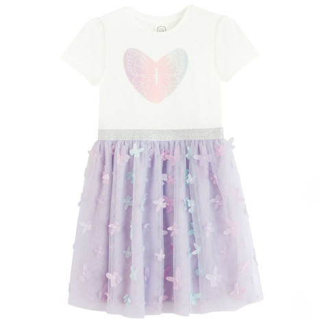 Рокля с къс ръкав, цвят: Микс