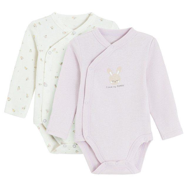 Боди с дълъг ръкав 2бр., цвят: Микс