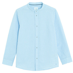 Риза с дълъг ръкав, цвят: Син