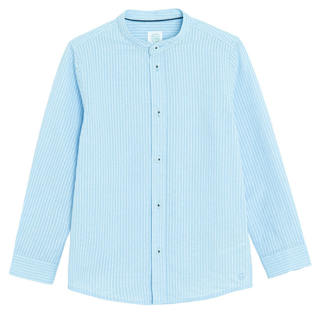 Риза с дълъг ръкав, цвят: Син