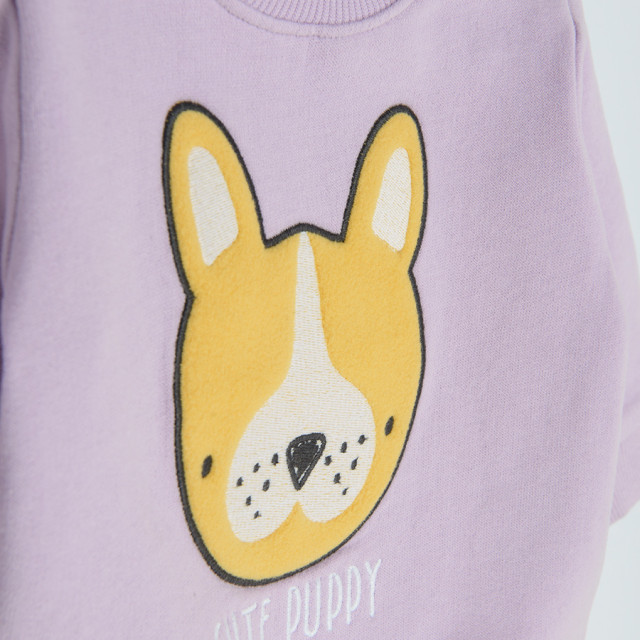 Блуза с дълъг ръкав, цвят: Виолетов