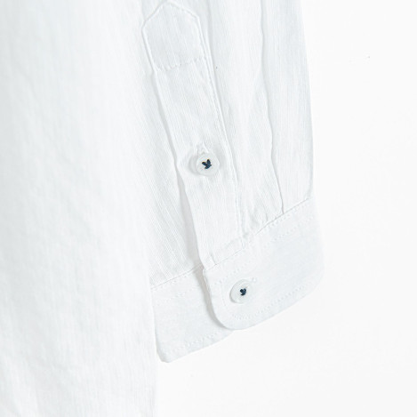 Риза с дълъг ръкав, цвят: Бял