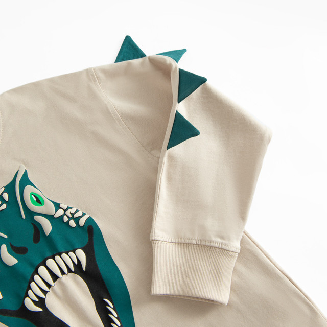 Блуза с дълъг ръкав, цвят: Бежов