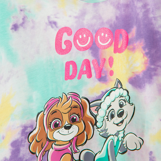 Тениска с къс ръкав PAW PATROL, цвят: Бял