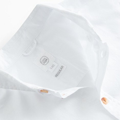 Риза с дълъг ръкав, цвят: Бял