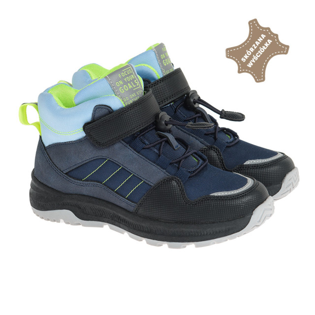 Високи обувки, цвят: Морско син