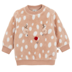 Блуза с дълъг ръкав, цвят: Светло бежово