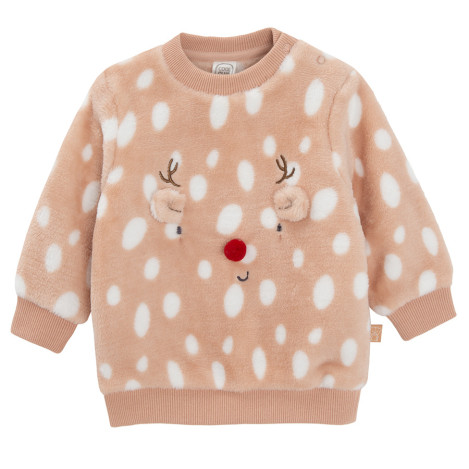 Блуза с дълъг ръкав, цвят: Светло бежово