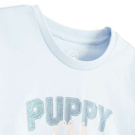 Тениска с къс ръкав, цвят: Син