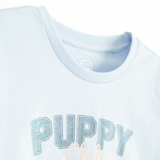 Тениска с къс ръкав, цвят: Син