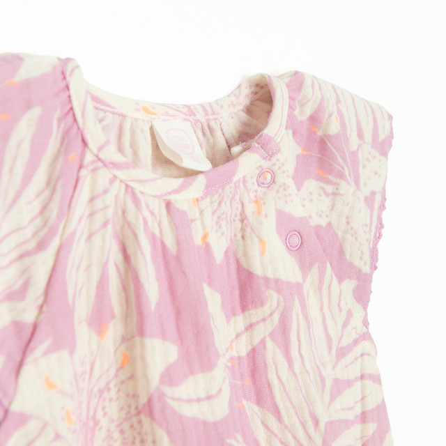 Боди с къс ръкав, цвят: Розов