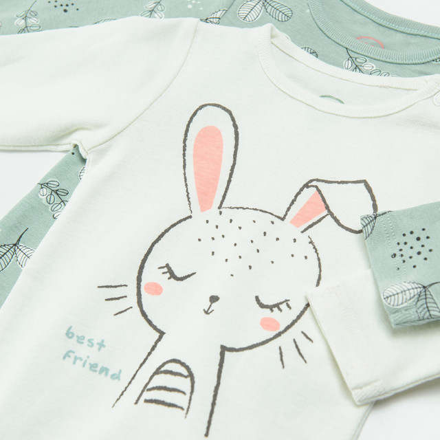 Боди с дълъг ръкав 2бр., цвят: Микс