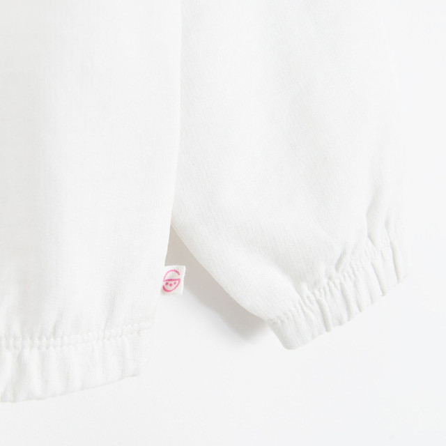 Блуза с дълъг ръкав, цвят: Бял