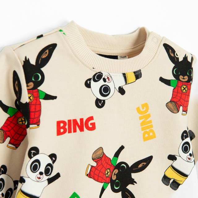 Блуза с дълъг ръкав BING BUNNY, цвят: Бежов