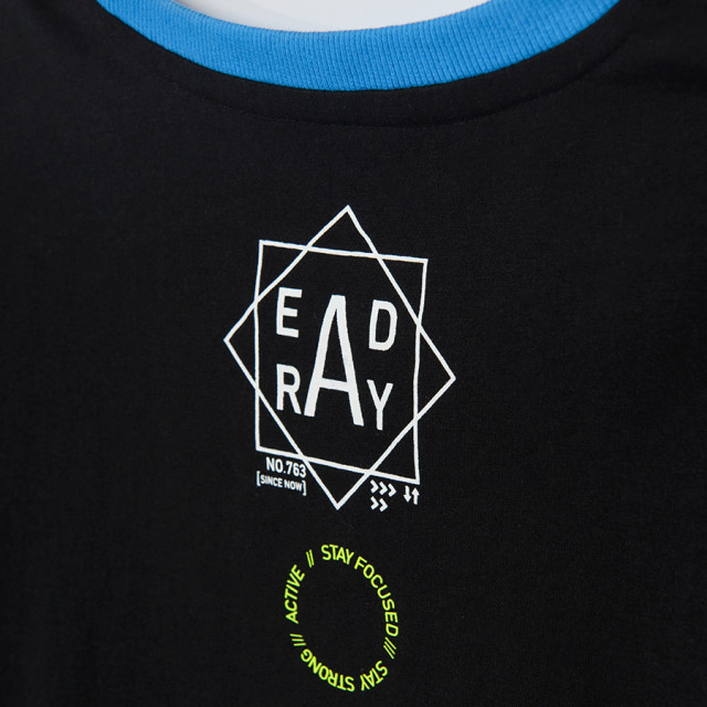 Тениска с къс ръкав, цвят: Син