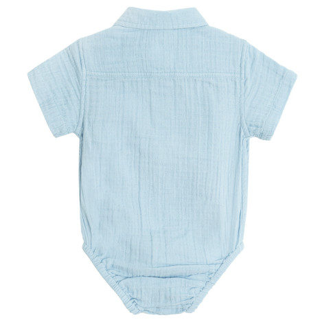 Боди с къс ръкав, цвят: Светло син