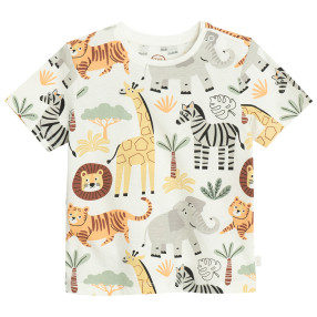 Тениска с къс ръкав, цвят: Бял