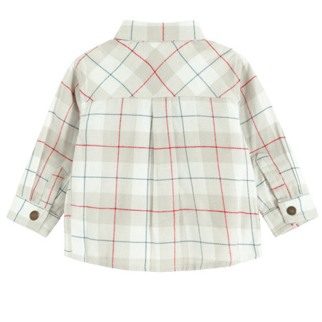 Риза с дълъг ръкав, цвят: Кремав