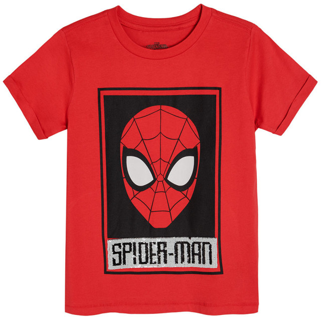 Тениска с къс ръкав SPIDER-MAN, цвят: Червен