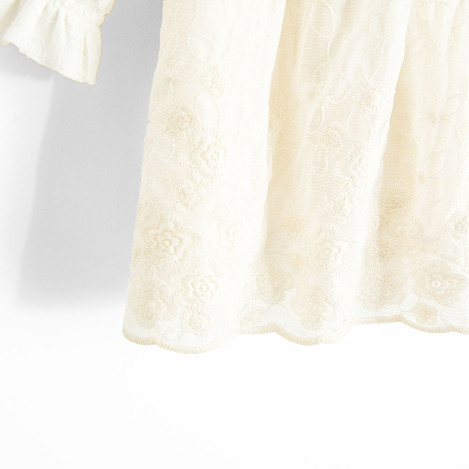 Рокля с дълъг ръкав, цвят: Бял