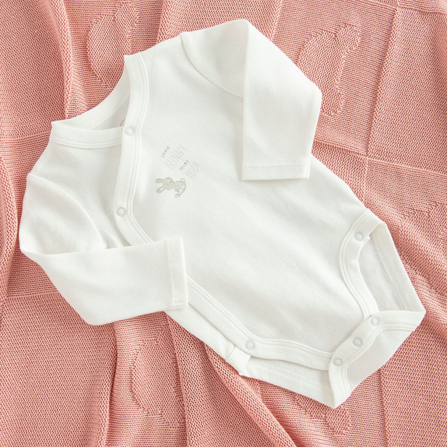 Боди с дълъг ръкав 3бр., цвят: Бял
