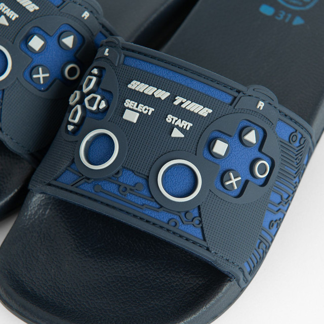 Плажни чехли, цвят: Морско син