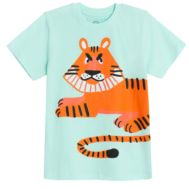 Тениска с къс ръкав, цвят: Тюркоазен