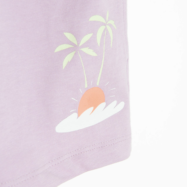 Шорти, цвят: Светло виолетов