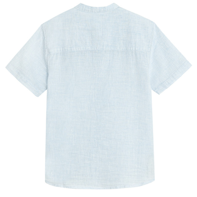 Риза с къс ръкав, цвят: Светло син