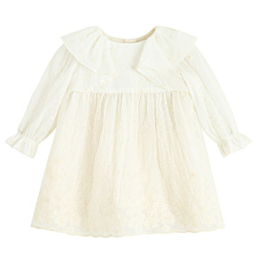 Рокля с дълъг ръкав, цвят: Бял